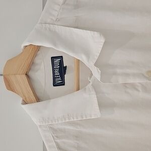 Vilebrequin Men's Classic White Button Down Shirt
